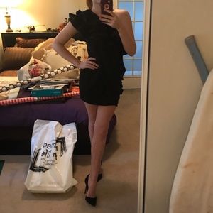 BCBG ruffle mini dress